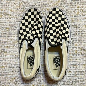 Checkered Slip-On Vans Size 9 (No Box)